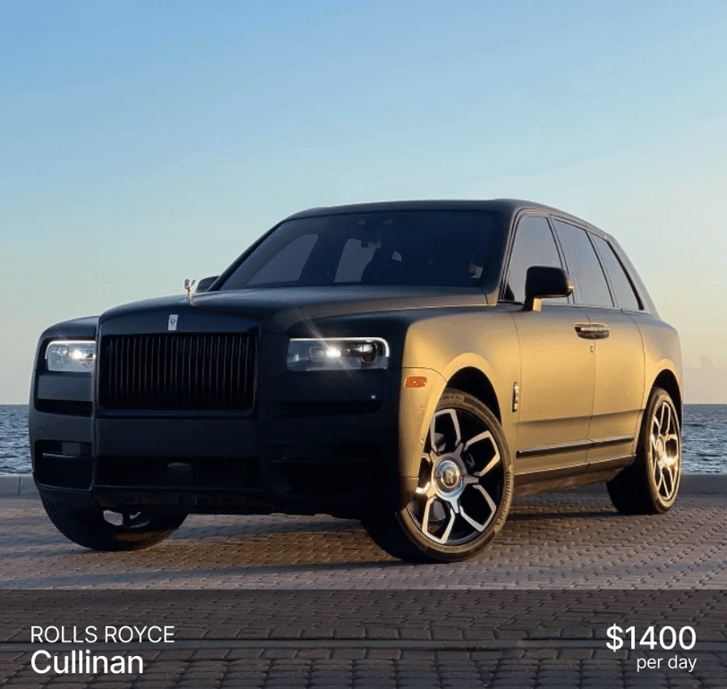 Rolls Royce Cullinan ($1400/day)