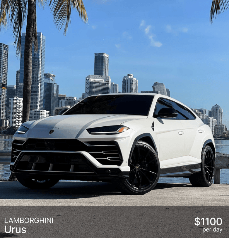 Lamborghini Urus ($1100/day) 