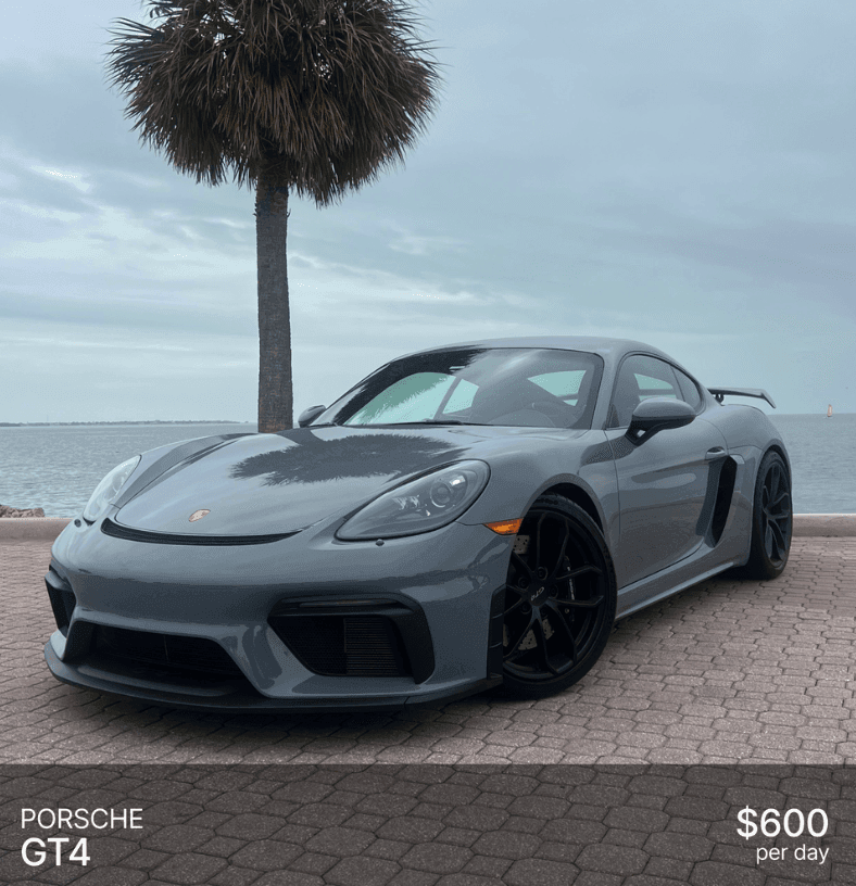 Porsche GT4 ($600/day)