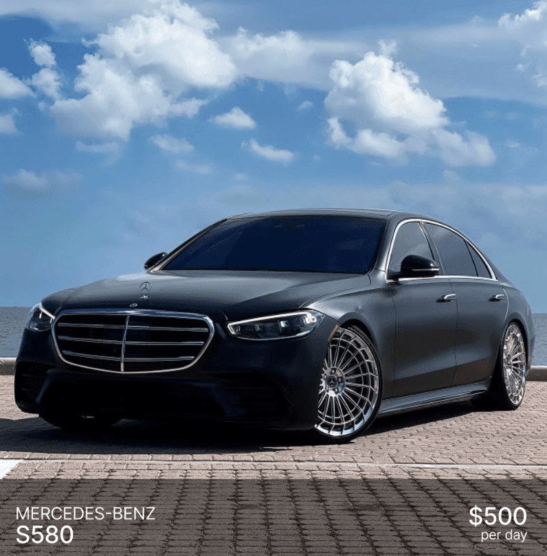 Mercedes-Benz S580 ($500/day) 