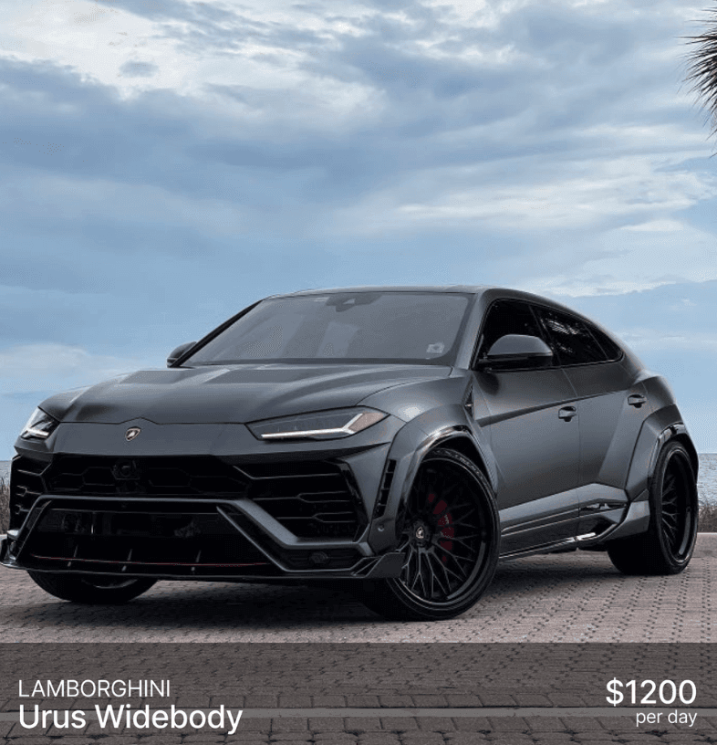 Lamborghini Urus Widebody ($1200/day) 